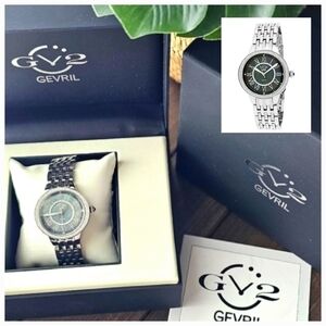 GV2 by Gevril Women's Astor II Swiss Made Diamond Accented Bracelet Watch